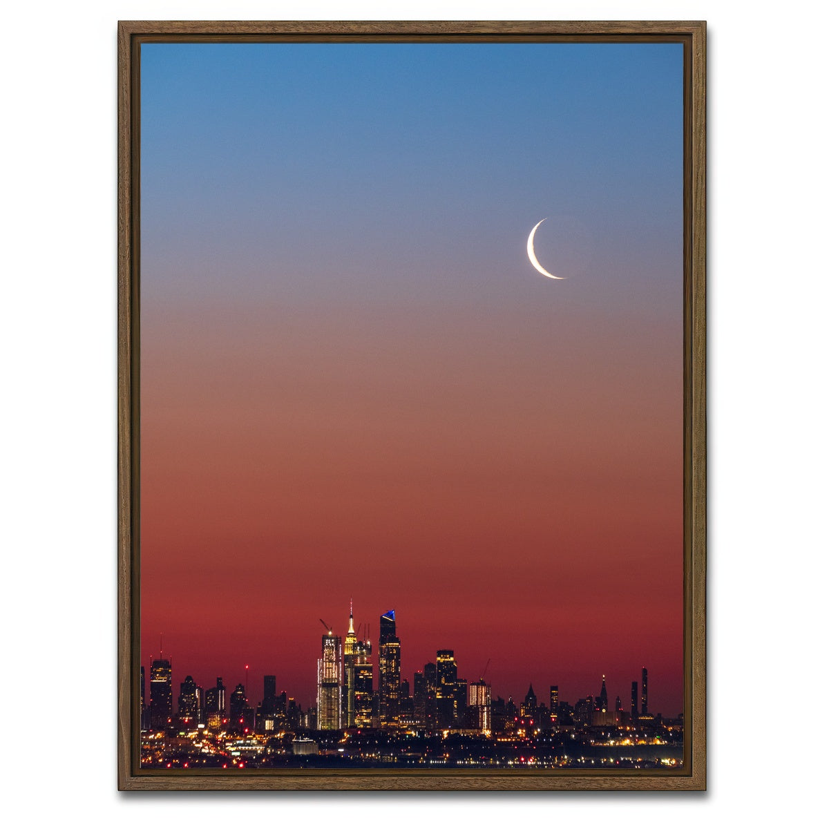 AUTO-MOCKUP WHITE | C Moon | 1 Piece | Walnut Framed Canvas | group=3x4