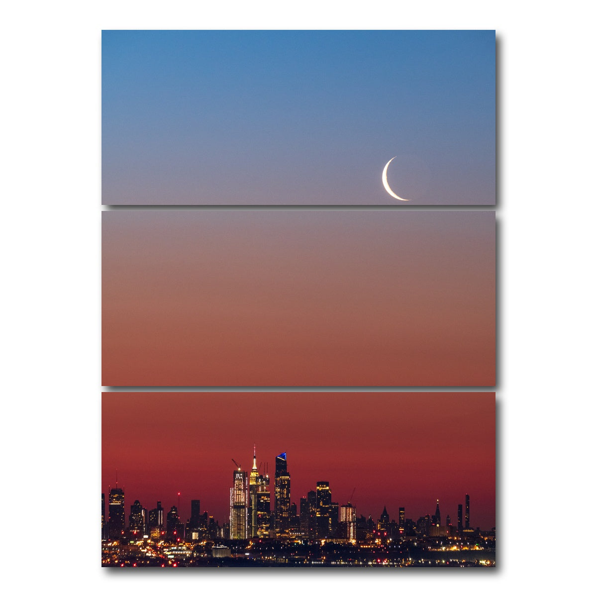 AUTO-MOCKUP WHITE | C Moon | 3 Piece | Gallery Wrap Canvas | group=8x18_stacked