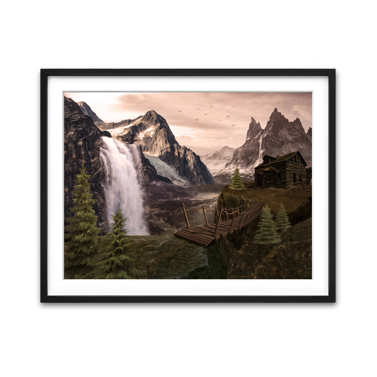 Framed Print 4x3 Black