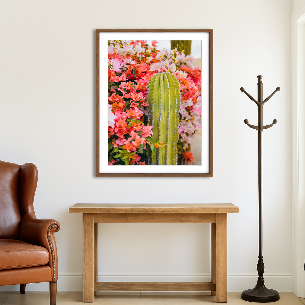 AUTO-MOCKUP ROOM | Cactus & Flowers Wall Art