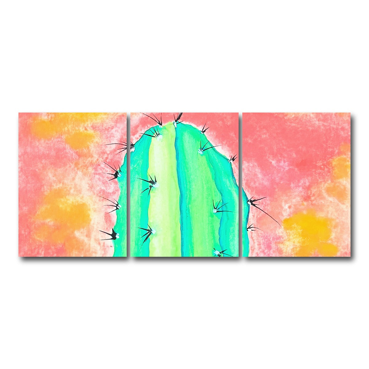 AUTO-MOCKUP WHITE | Cactus | 3 Piece | Gallery Wrap Canvas | group=18x24