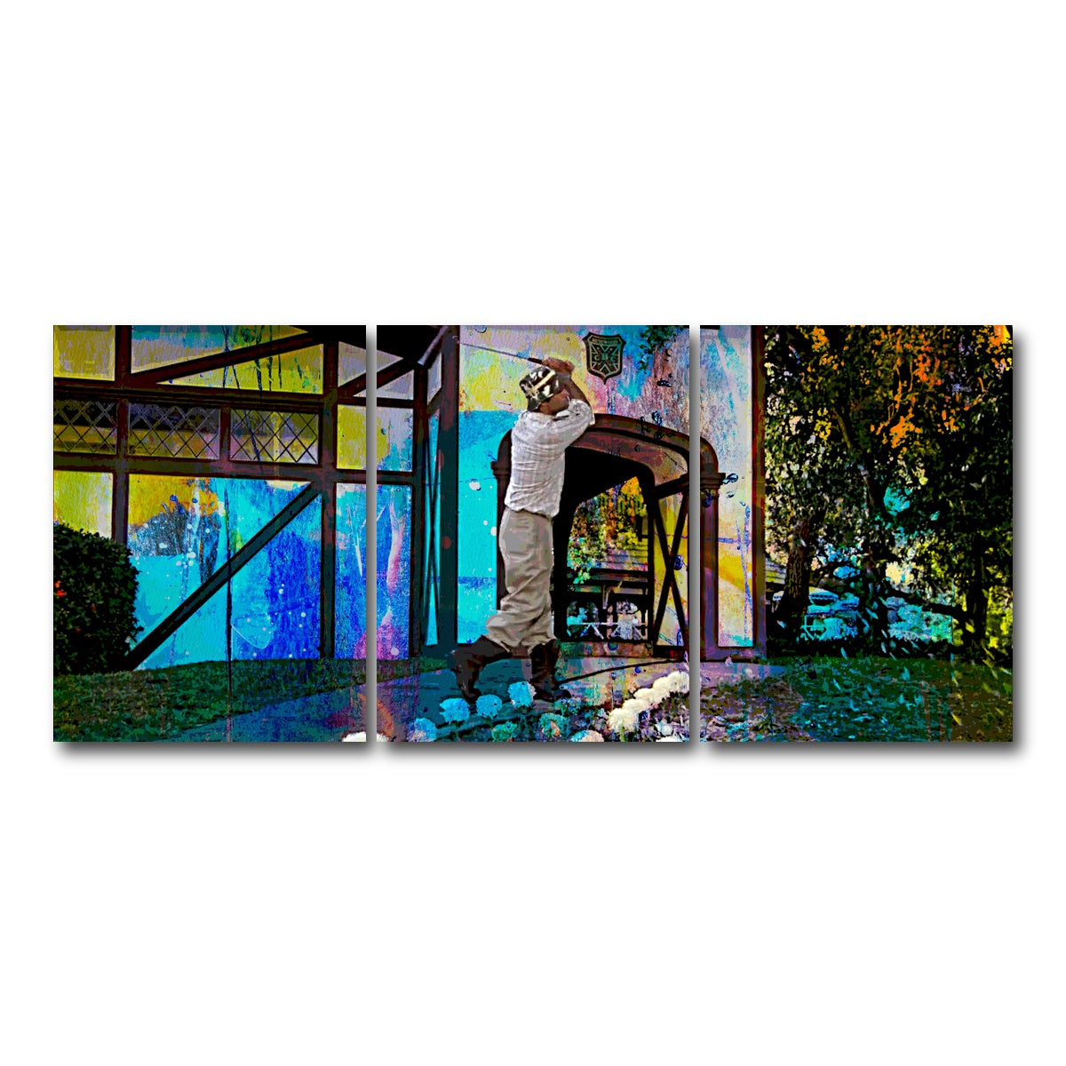 AUTO-MOCKUP WHITE | Caddyshack Cinderella Story | 3 Piece | Gallery Wrap Canvas | group=18x24