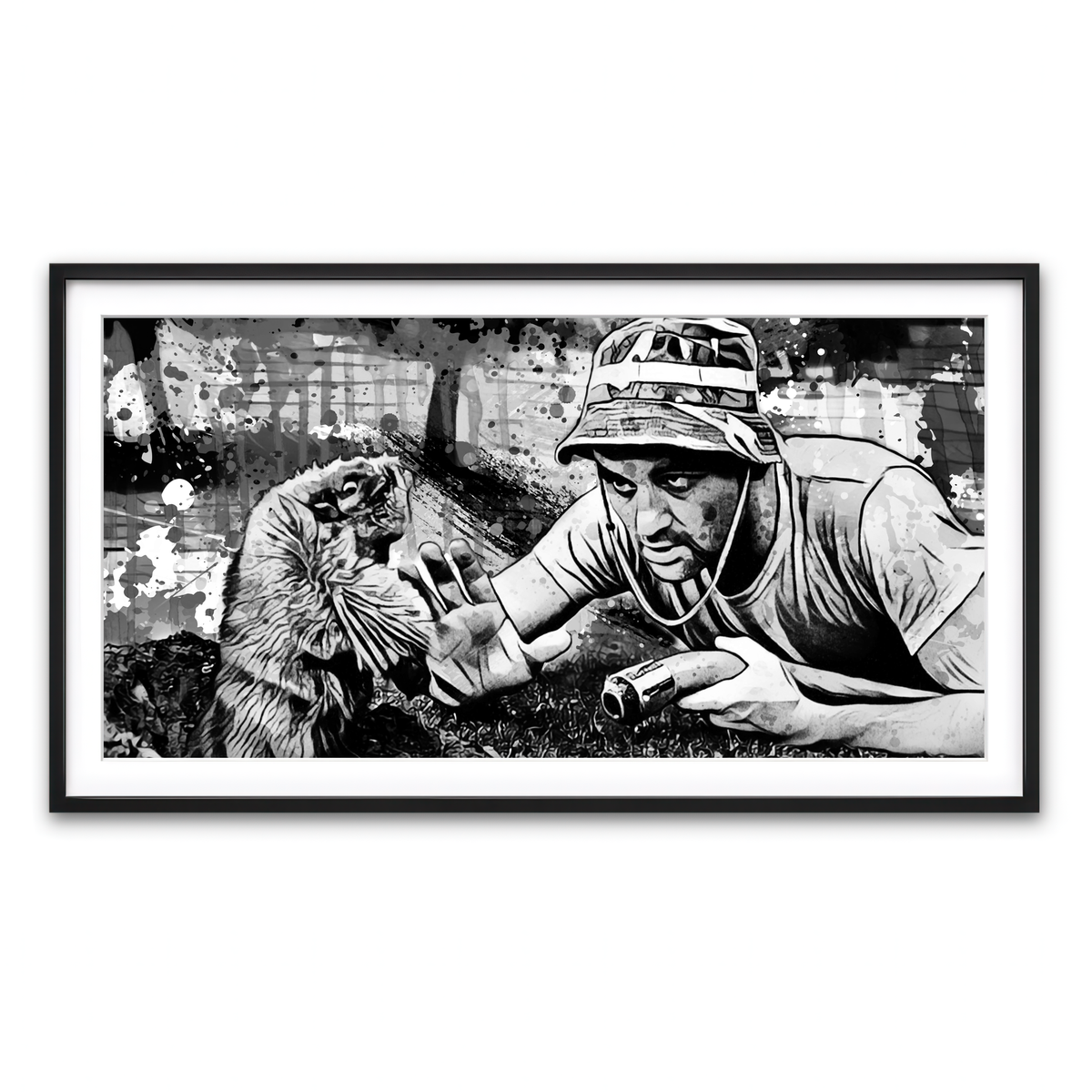 Framed Print 2x1 Black