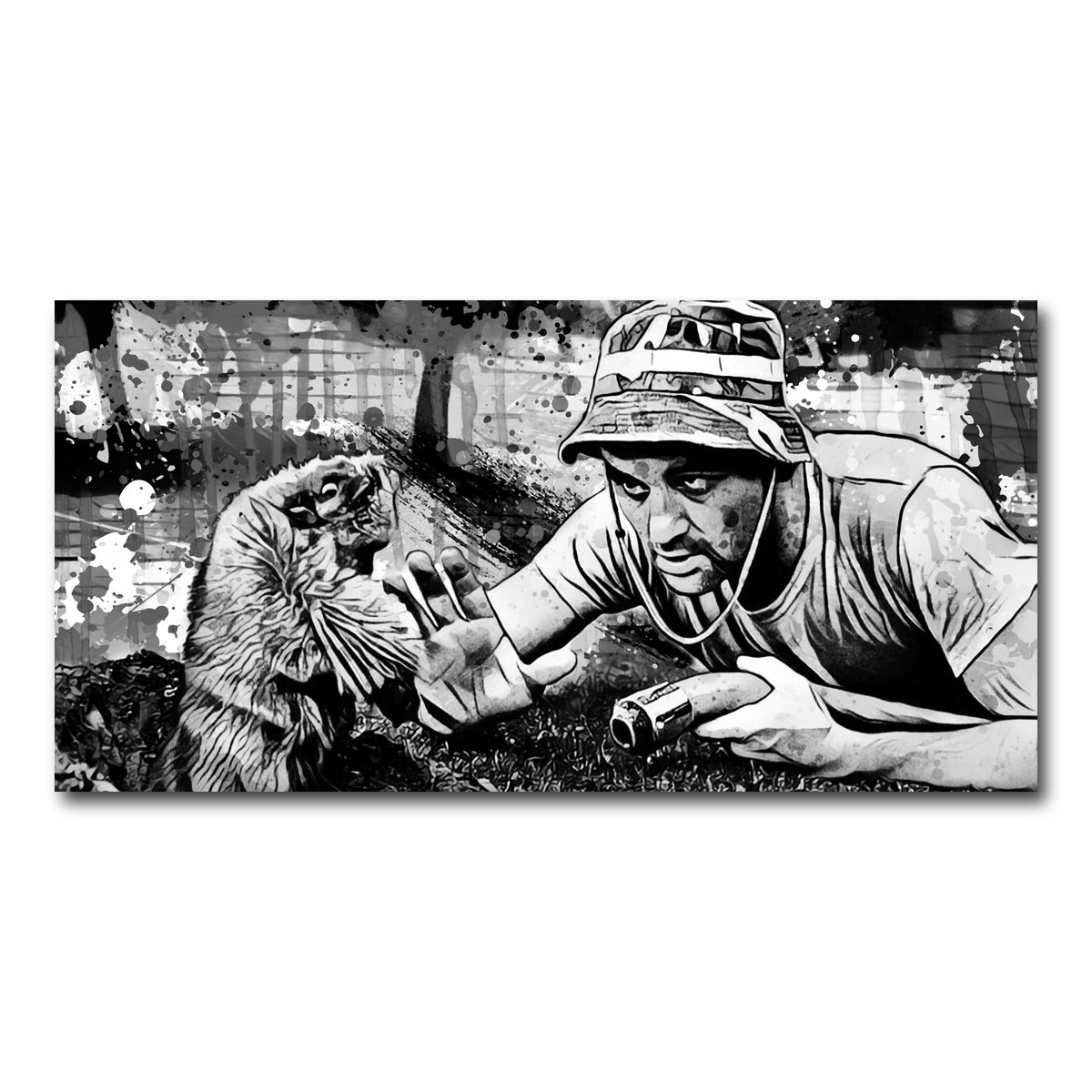 AUTO-MOCKUP WHITE | Caddyshack Grayscale | 1 Piece | Gallery Wrap Canvas | group=2x1