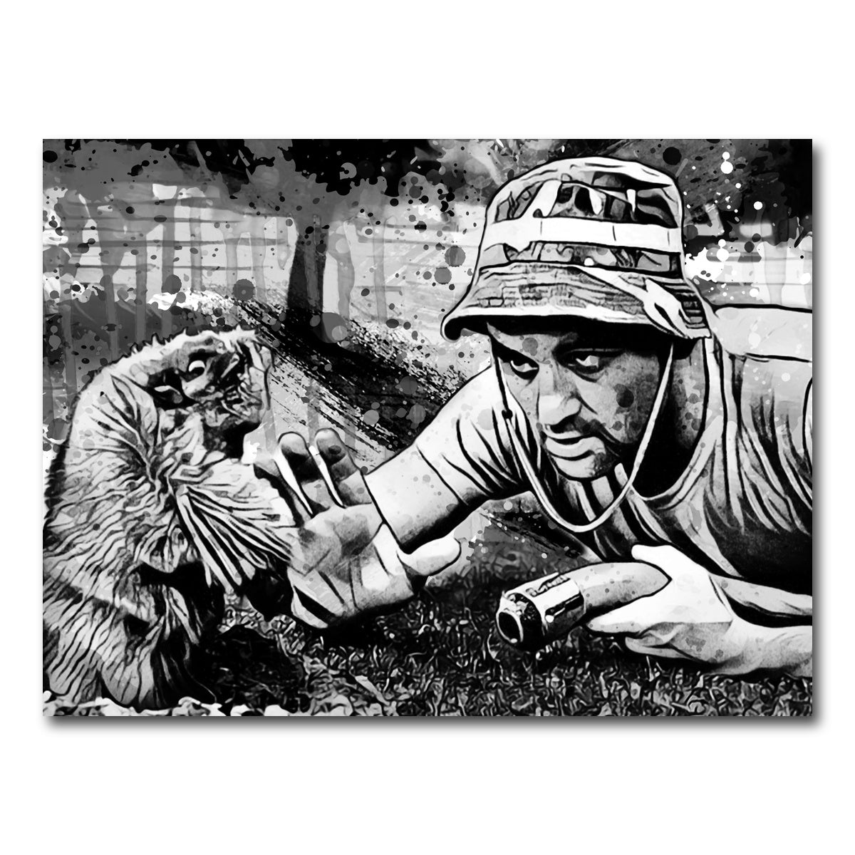 AUTO-MOCKUP WHITE | Caddyshack Grayscale | 1 Piece | Gallery Wrap Canvas | group=4x3