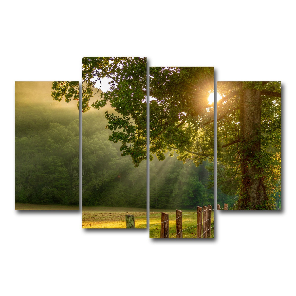 AUTO-MOCKUP WHITE | Cades Cove | 4 Piece | Gallery Wrap Canvas | group=4_short