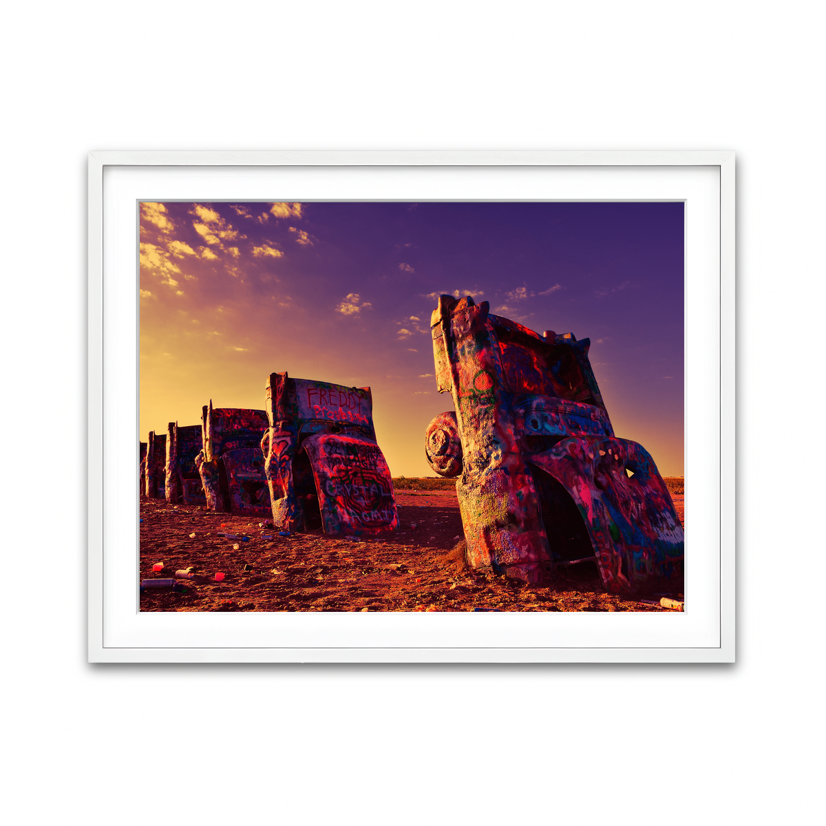 Framed Print 4x3 White