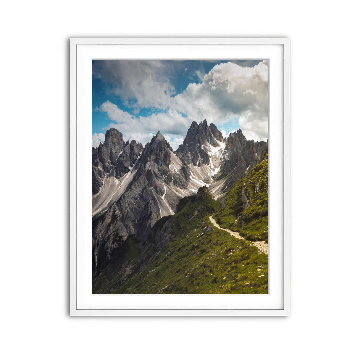 Framed Print 3x4 White