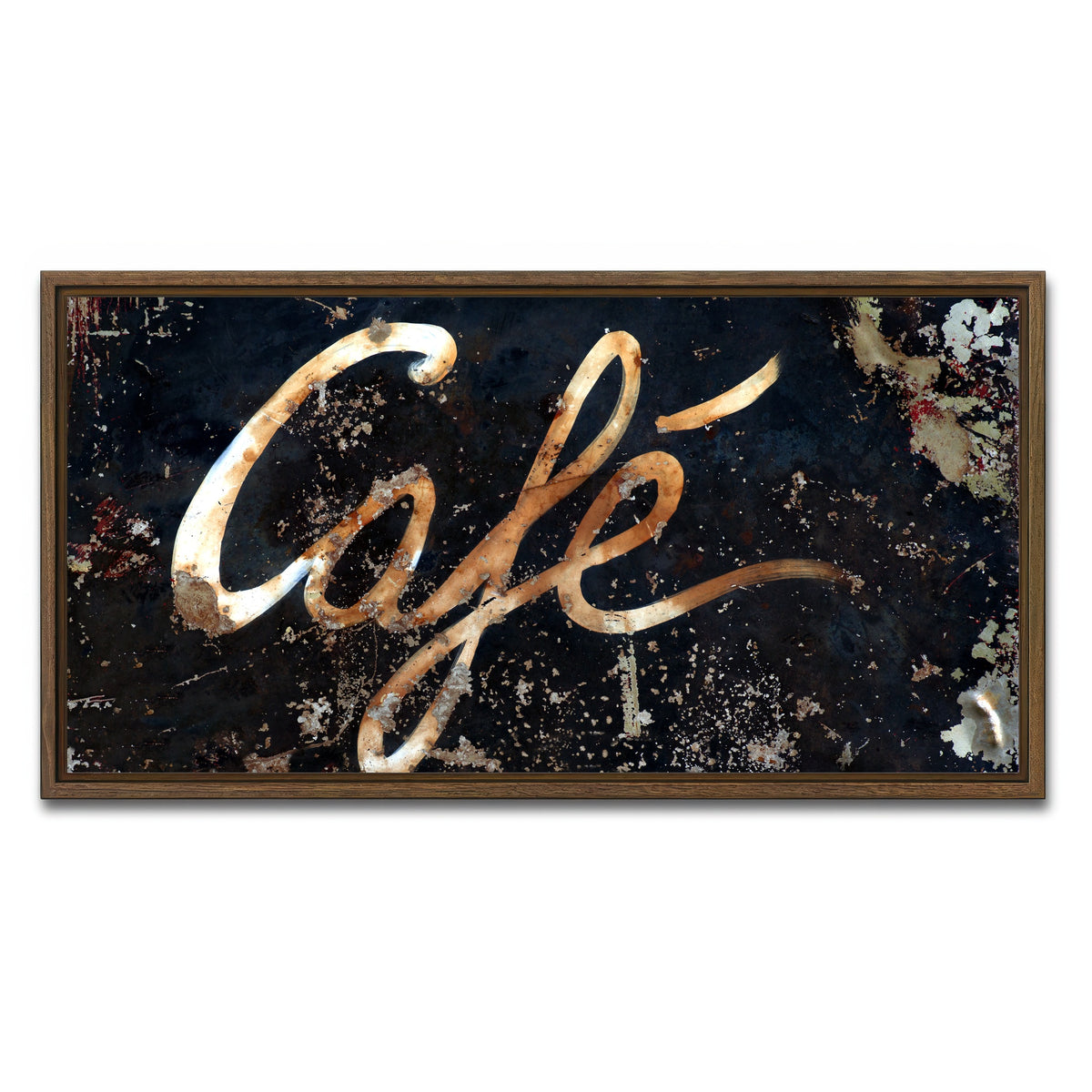 AUTO-MOCKUP WHITE | Cafe | 1 Piece | Walnut Framed Canvas | group=2x1