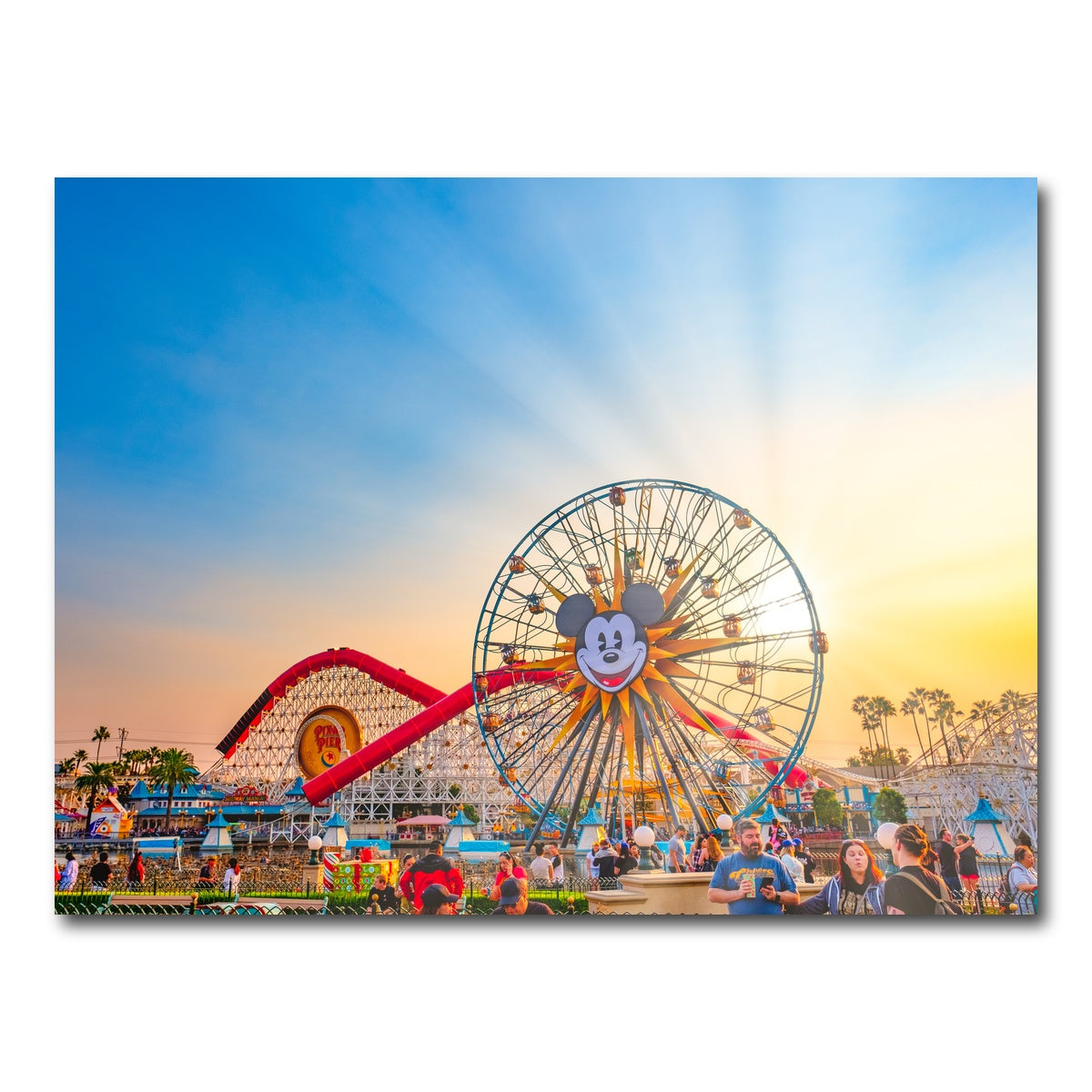 AUTO-MOCKUP WHITE | California Adventure Sunset | 1 Piece | Gallery Wrap Canvas | group=4x3