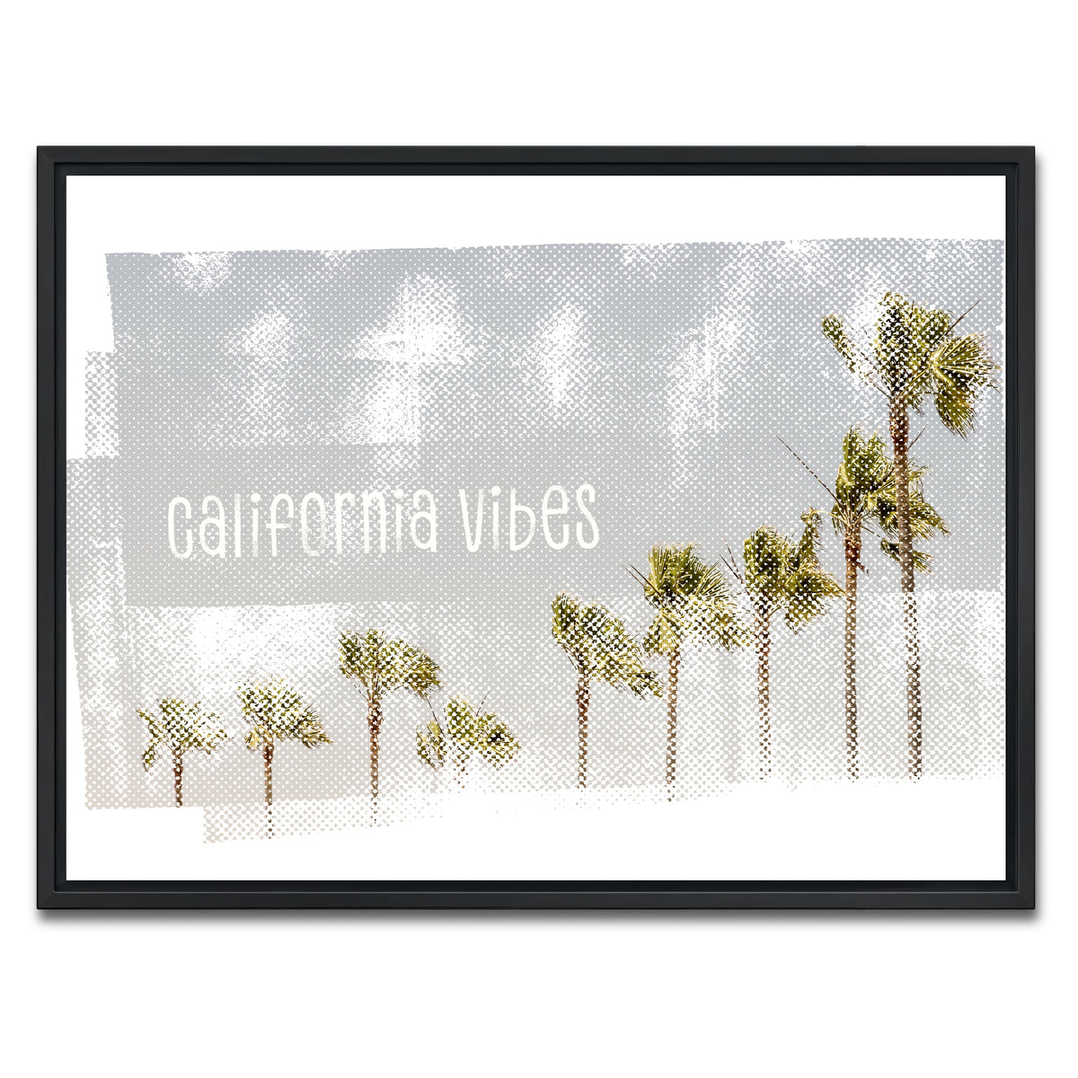 AUTO-MOCKUP WHITE | California Vibes Vintage | 1 Piece | Black Framed Canvas | group=4x3
