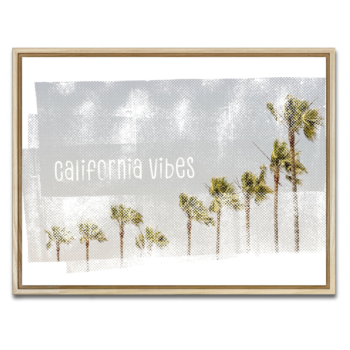 AUTO-MOCKUP WHITE | California Vibes Vintage | 1 Piece | Natural Framed Canvas | group=4x3