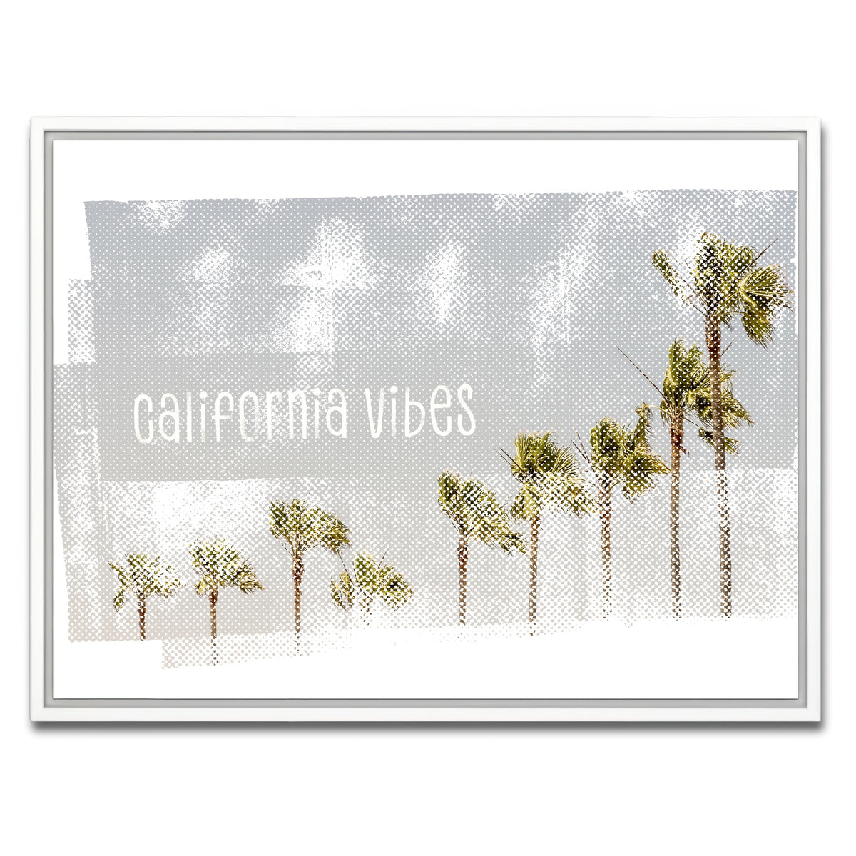 AUTO-MOCKUP WHITE | California Vibes Vintage | 1 Piece | White Framed Canvas | group=4x3