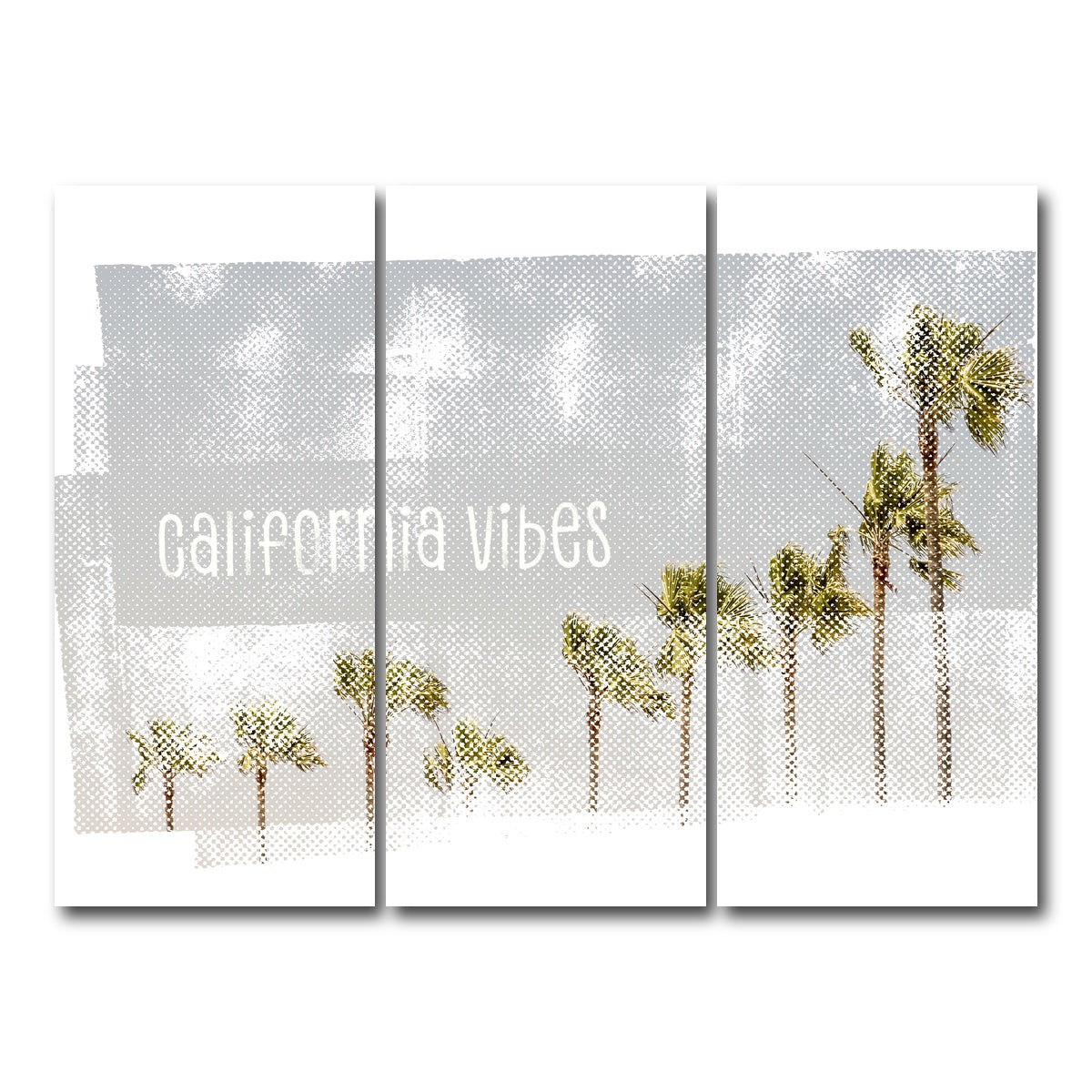 AUTO-MOCKUP WHITE | California Vibes Vintage | 3 Piece | Gallery Wrap Canvas | group=8x18