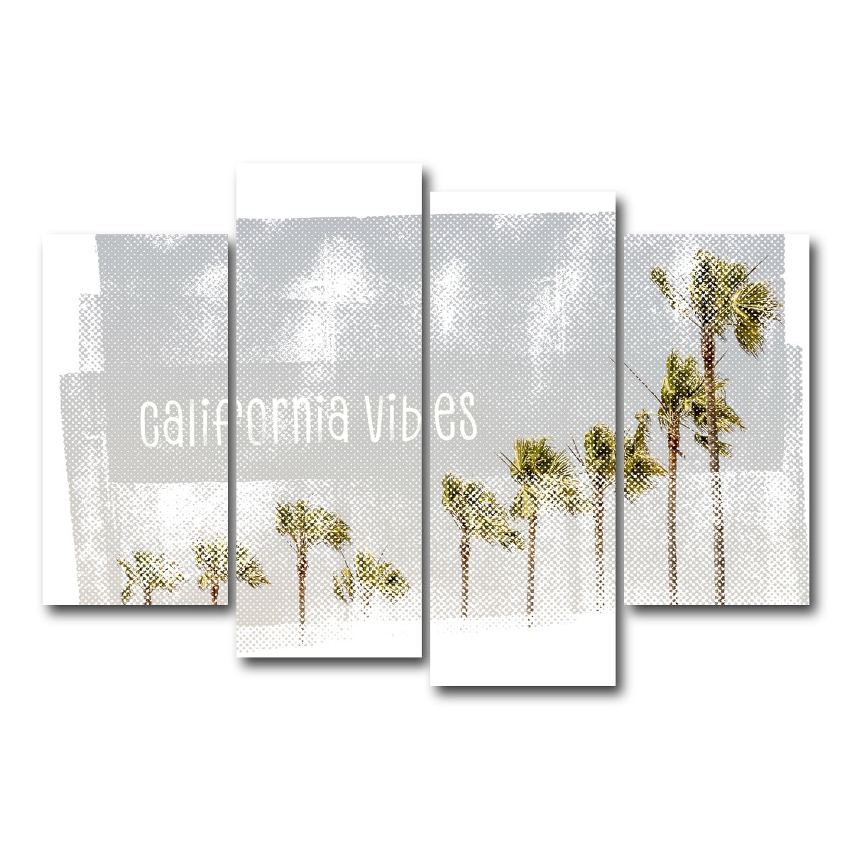 AUTO-MOCKUP WHITE | California Vibes Vintage | 4 Piece | Gallery Wrap Canvas | group=4_short