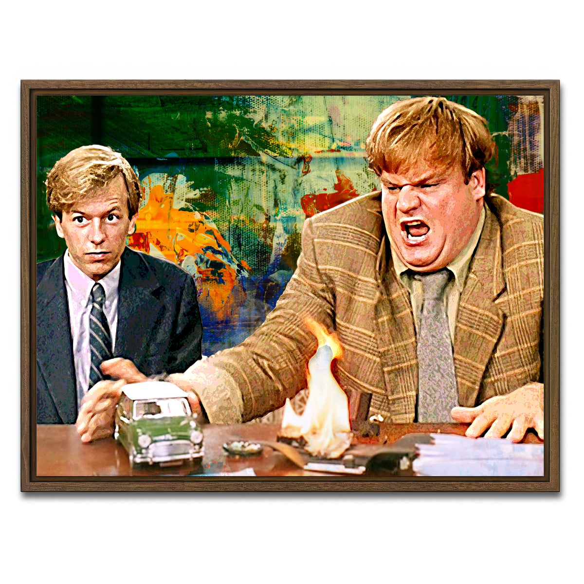 AUTO-MOCKUP WHITE | Callahan Sales Pitch Go Green | 1 Piece | Walnut Framed Canvas | group=4x3