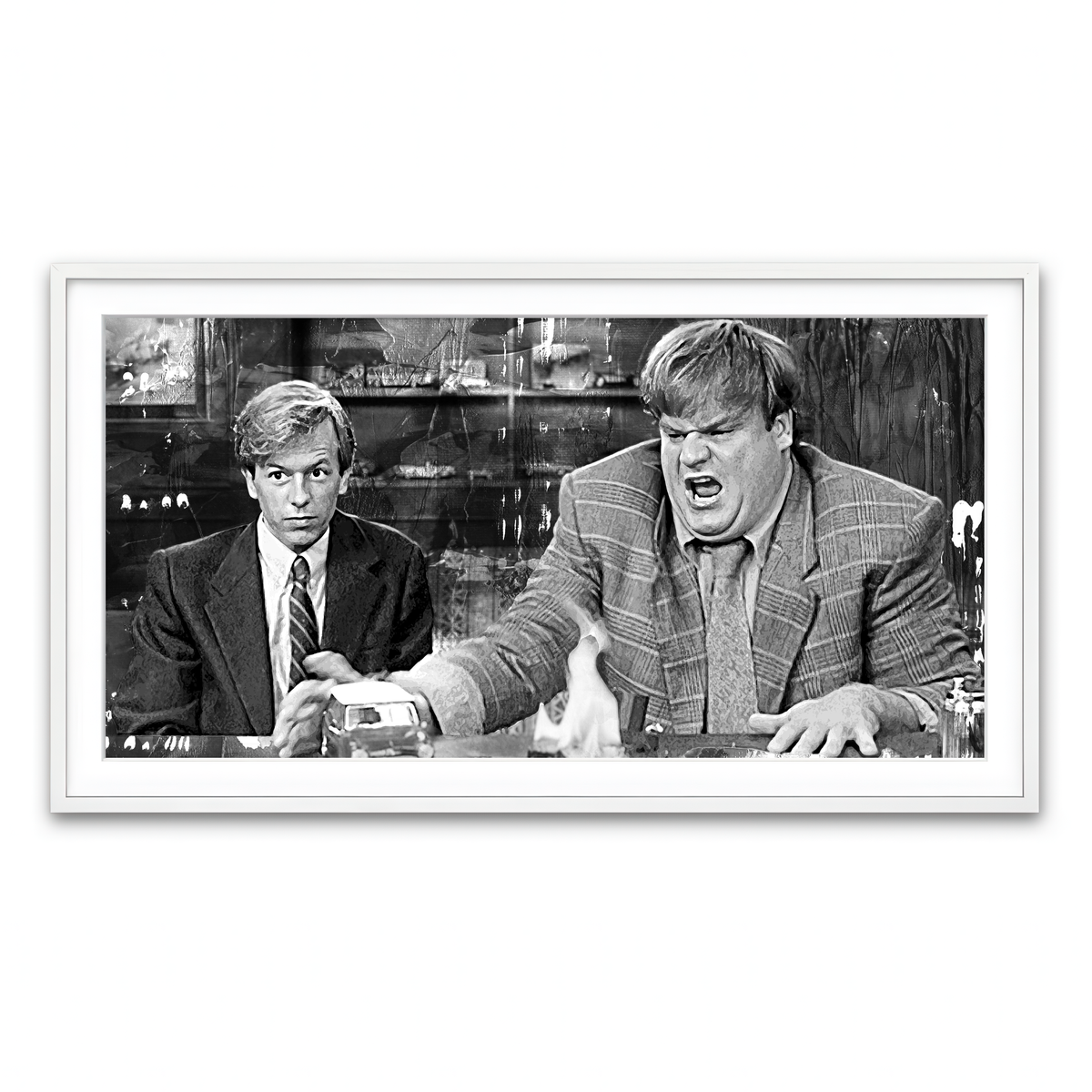 Framed Print 2x1 White