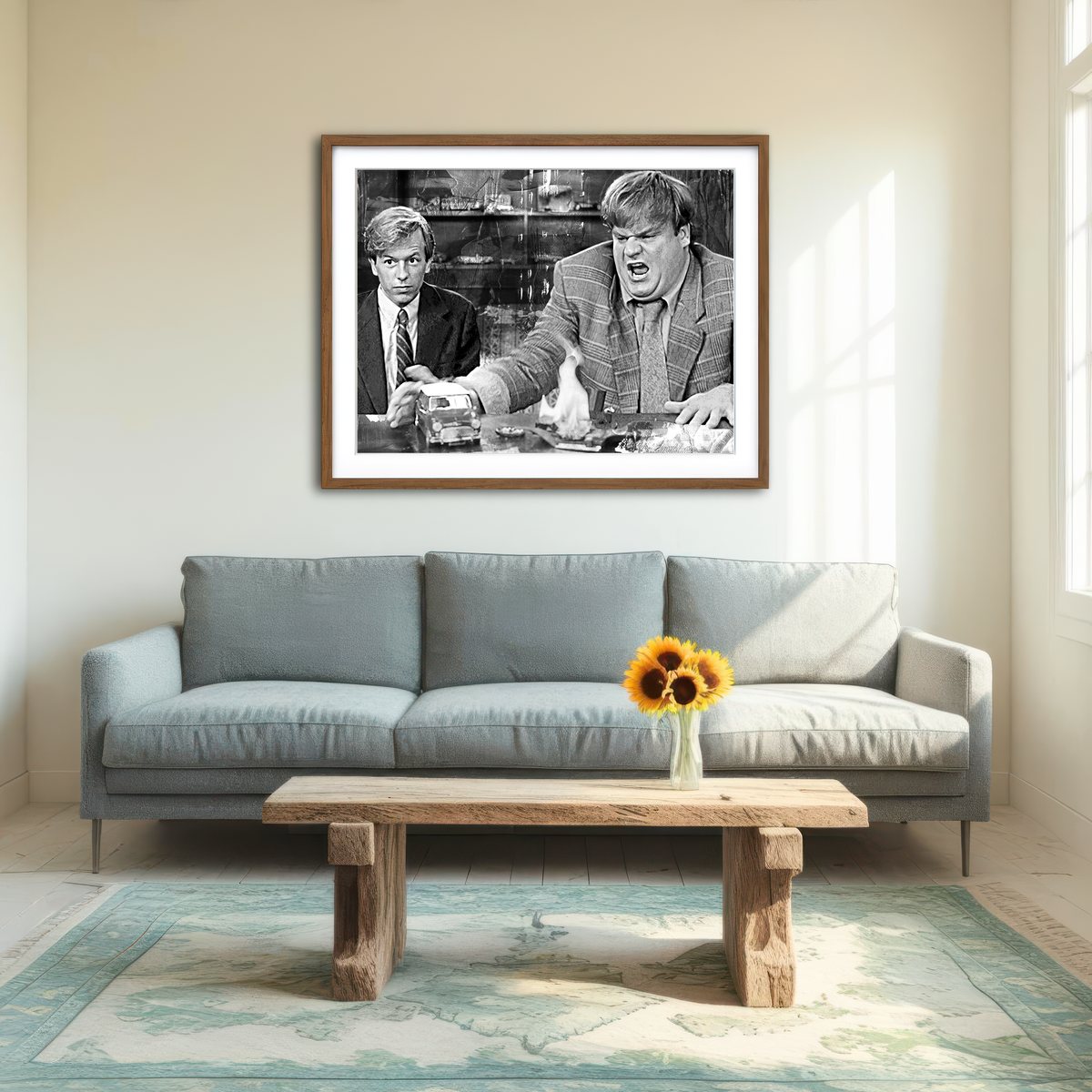 AUTO-MOCKUP ROOM | Callahan Sales Pitch Grayscale Wall Art