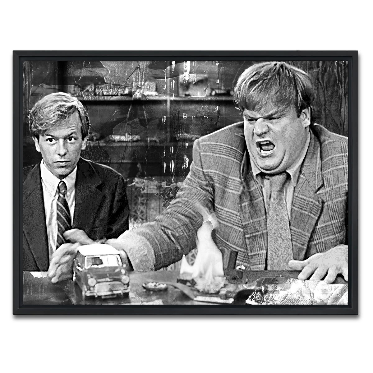 AUTO-MOCKUP WHITE | Callahan Sales Pitch Grayscale | 1 Piece | Black Framed Canvas | group=4x3