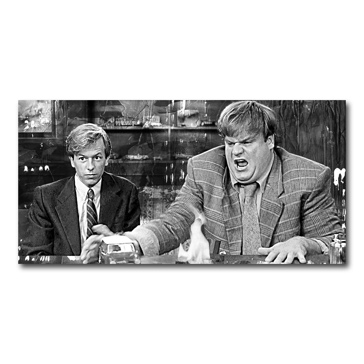 AUTO-MOCKUP WHITE | Callahan Sales Pitch Grayscale | 1 Piece | Gallery Wrap Canvas | group=2x1