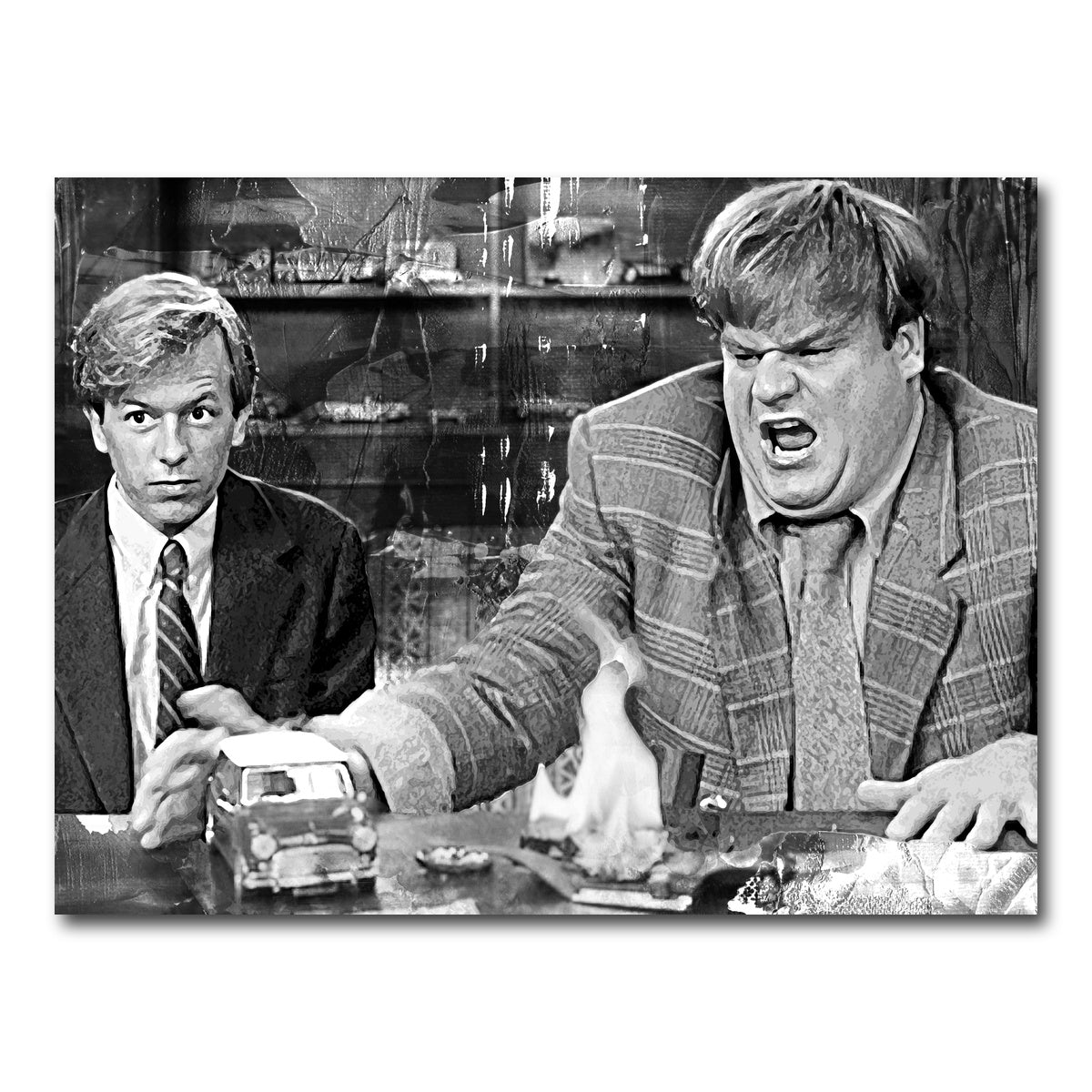 AUTO-MOCKUP WHITE | Callahan Sales Pitch Grayscale | 1 Piece | Gallery Wrap Canvas | group=4x3