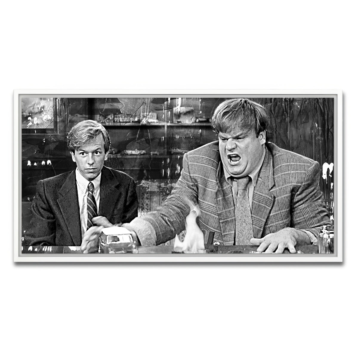 AUTO-MOCKUP WHITE | Callahan Sales Pitch Grayscale | 1 Piece | White Framed Canvas | group=2x1