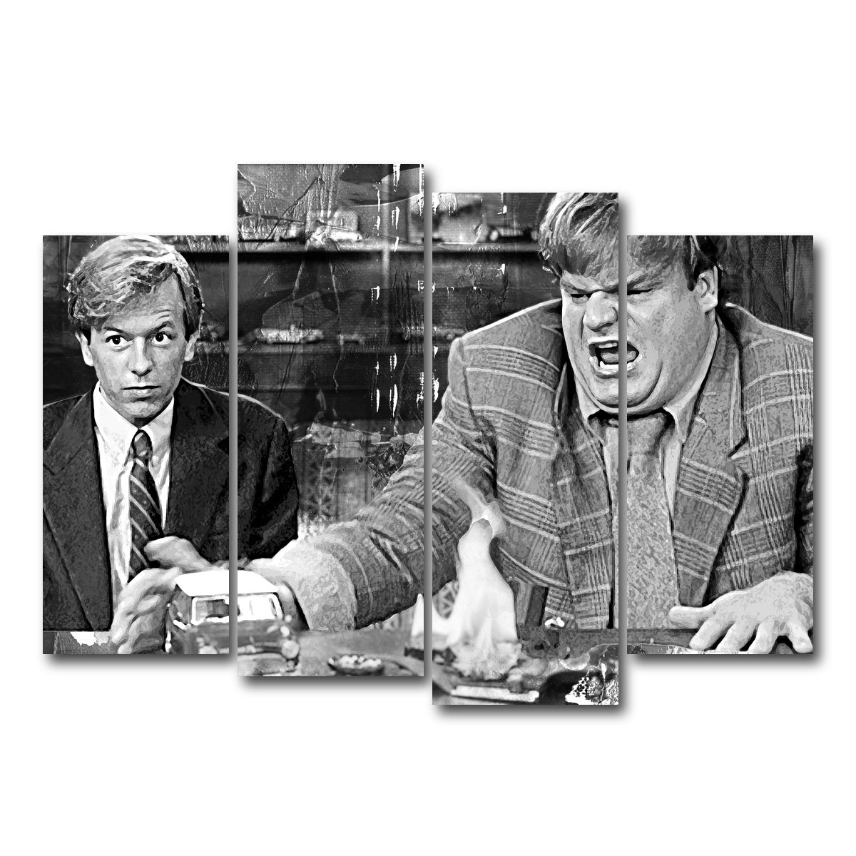 AUTO-MOCKUP WHITE | Callahan Sales Pitch Grayscale | 4 Piece | Gallery Wrap Canvas | group=4_normal