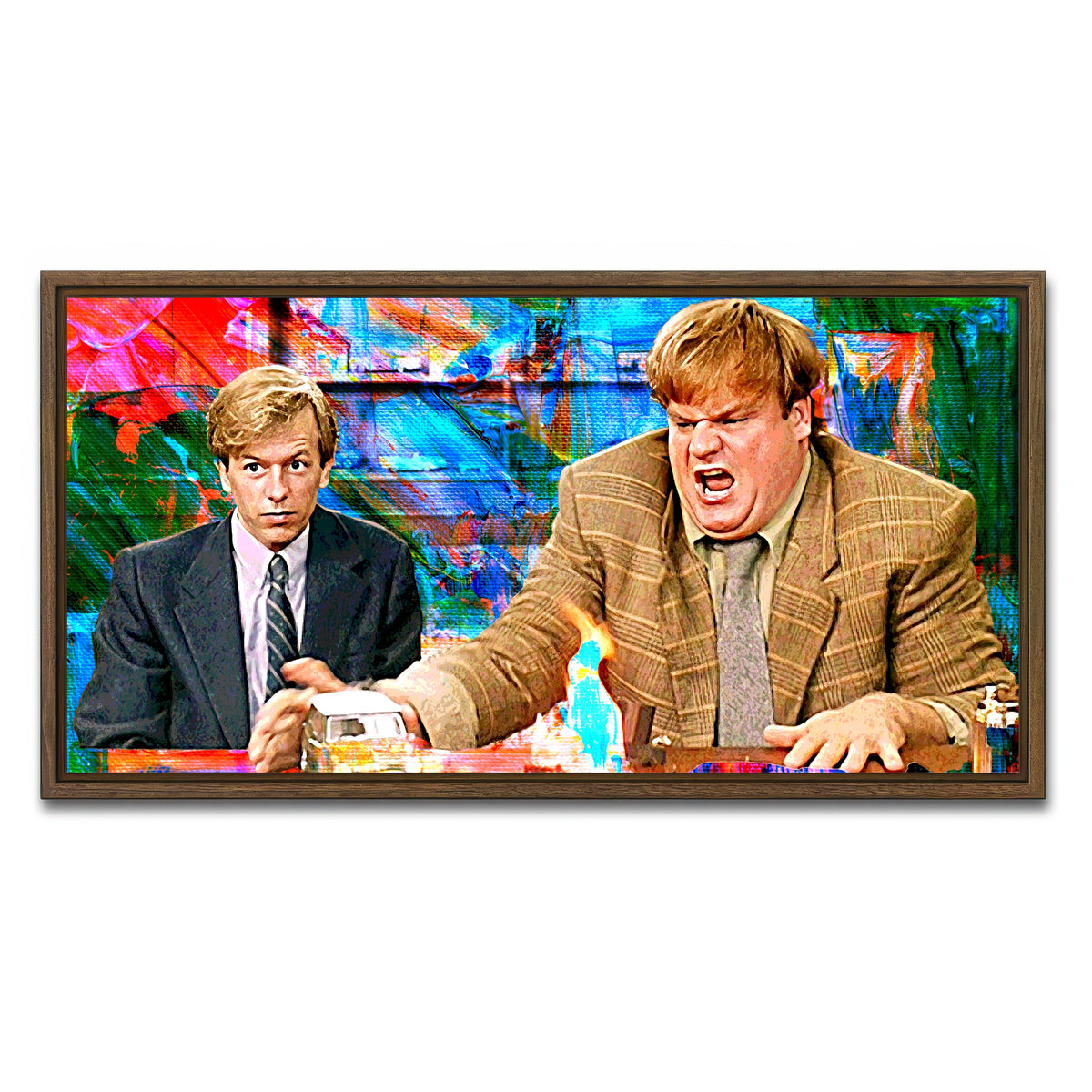 AUTO-MOCKUP WHITE | Callahan Sales Pitch Pastel | 1 Piece | Walnut Framed Canvas | group=2x1