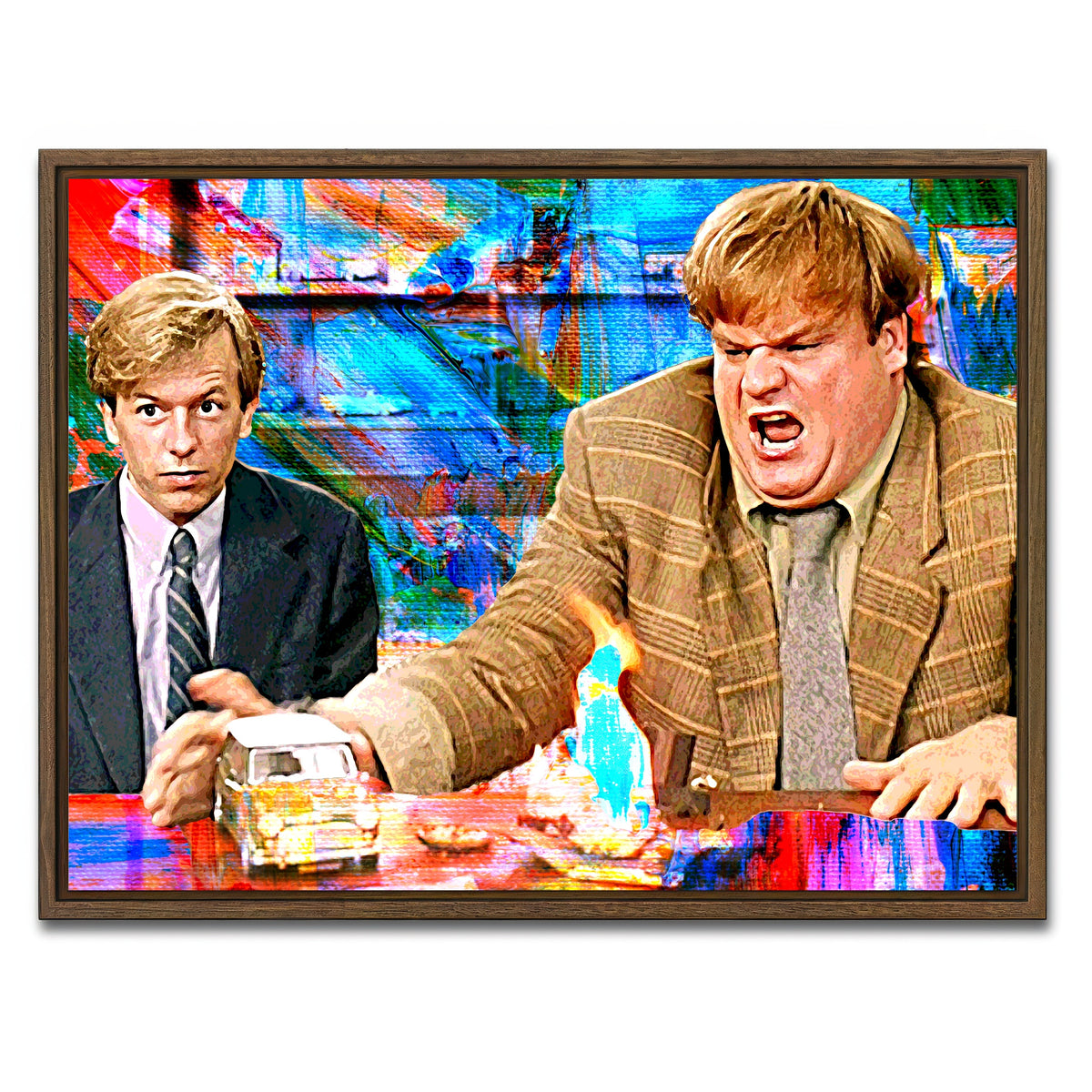 AUTO-MOCKUP WHITE | Callahan Sales Pitch Pastel | 1 Piece | Walnut Framed Canvas | group=4x3