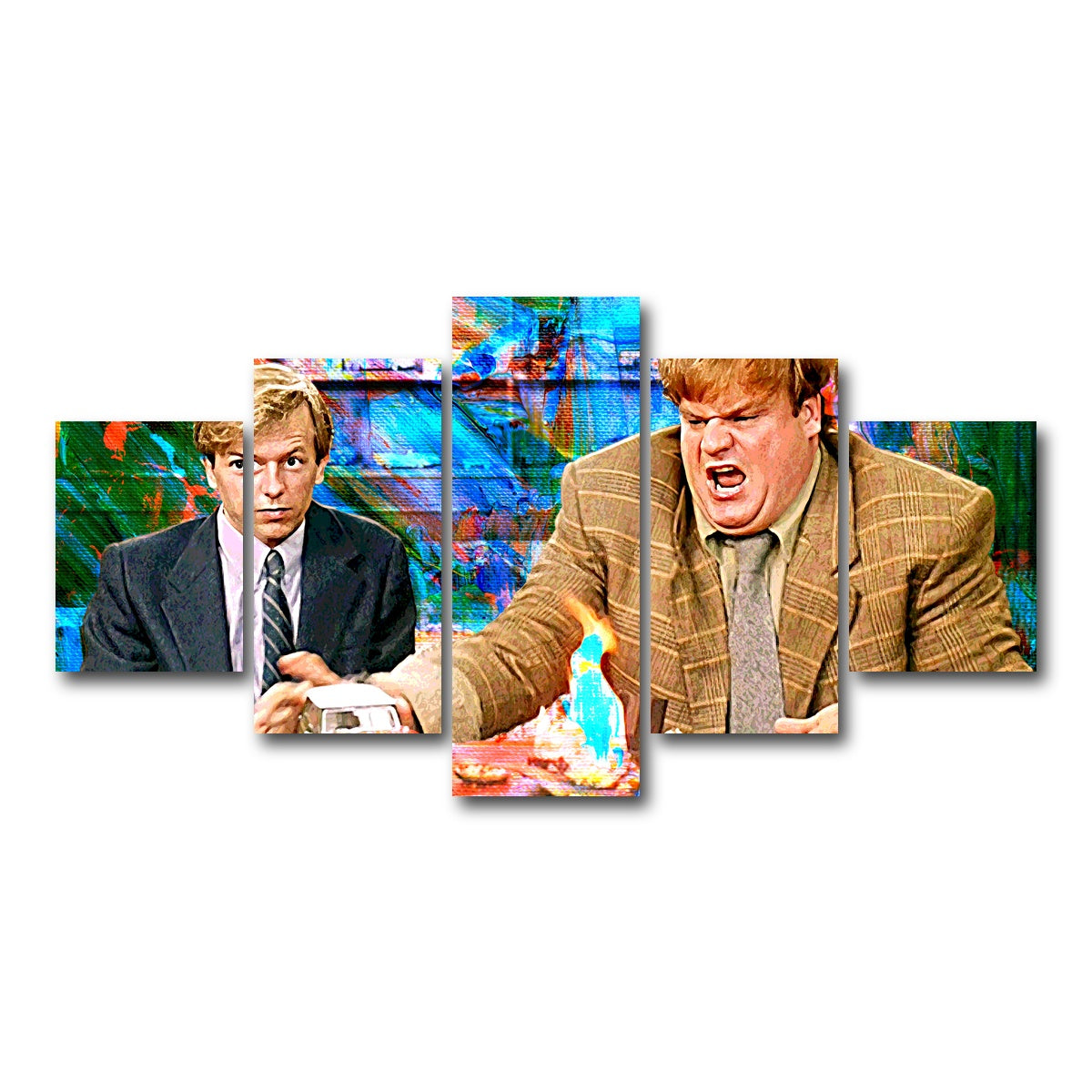 AUTO-MOCKUP WHITE | Callahan Sales Pitch Pastel | 5 Piece | Gallery Wrap Canvas | group=5_short