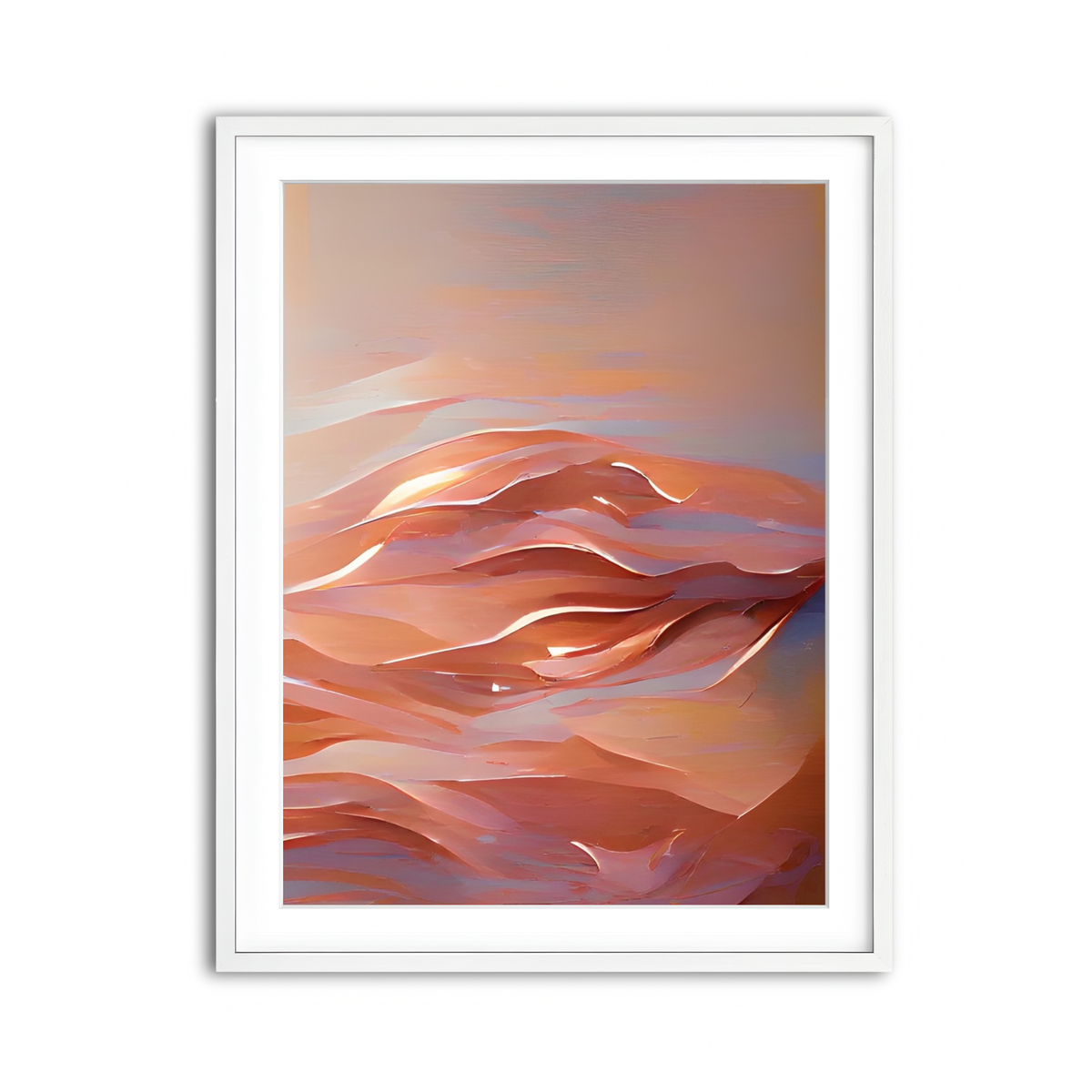 Framed Print 3x4 White