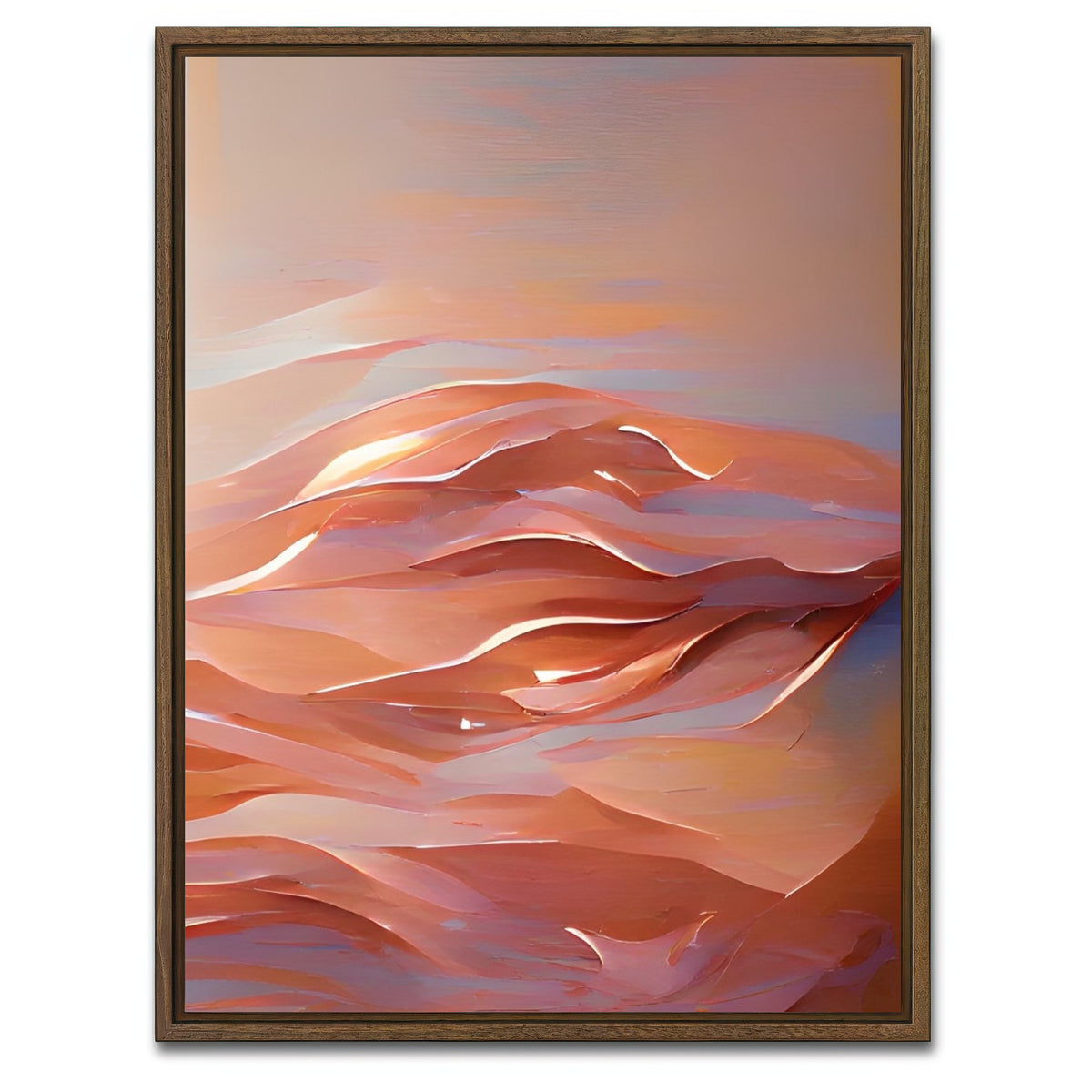 AUTO-MOCKUP WHITE | Calm Dunes | 1 Piece | Walnut Framed Canvas | group=3x4