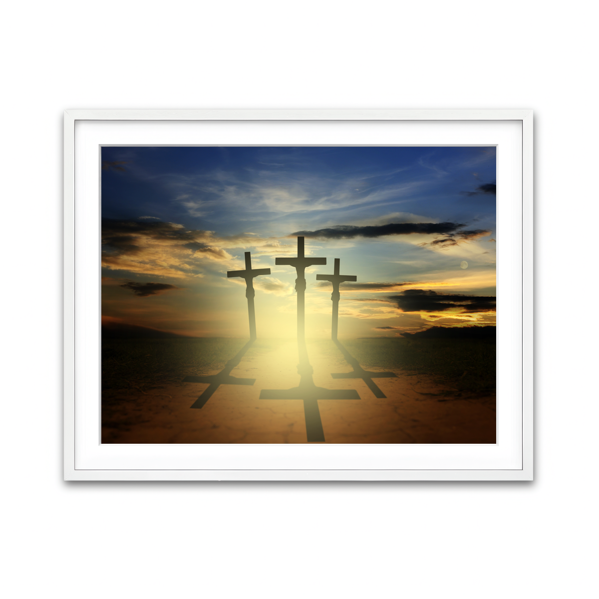 Framed Print 4x3 White