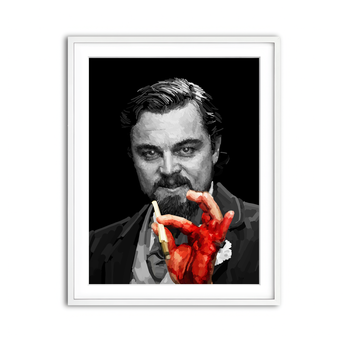 Framed Print 3x4 White