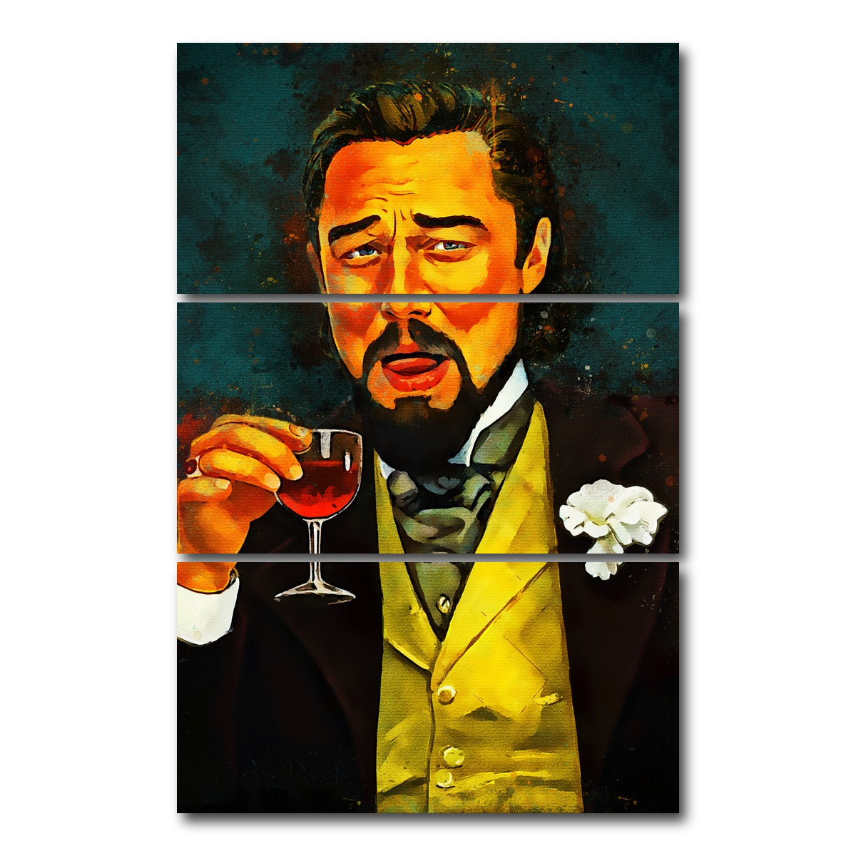 AUTO-MOCKUP WHITE | Calvin Candy Painting | 3 Piece | Gallery Wrap Canvas | group=12x24_stacked