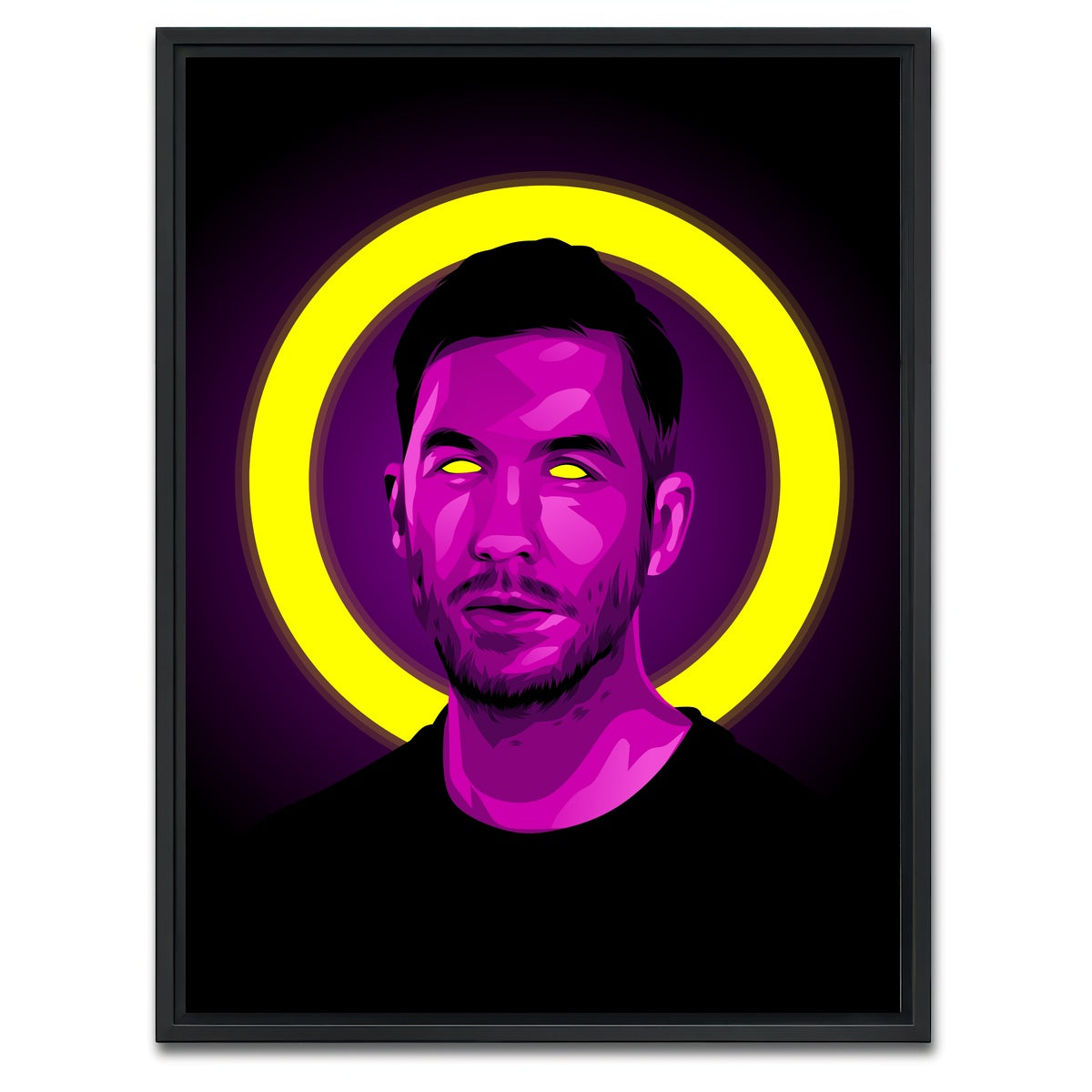 AUTO-MOCKUP WHITE | Calvin Harris | 1 Piece | Black Framed Canvas | group=3x4