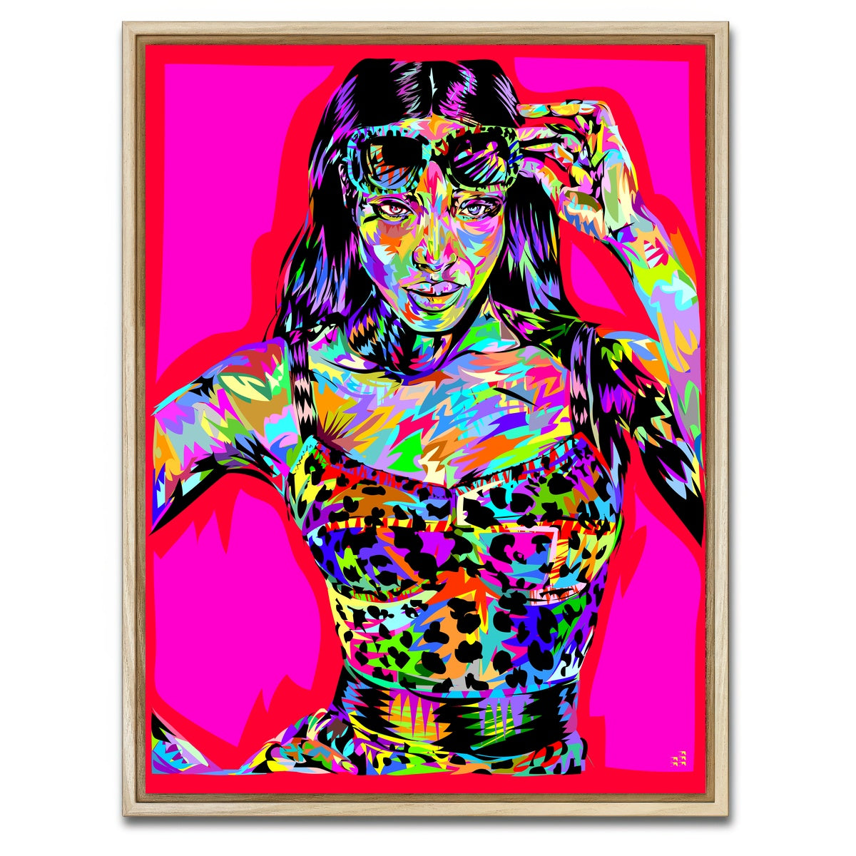 AUTO-MOCKUP WHITE | Cambell | 1 Piece | Natural Framed Canvas | group=3x4