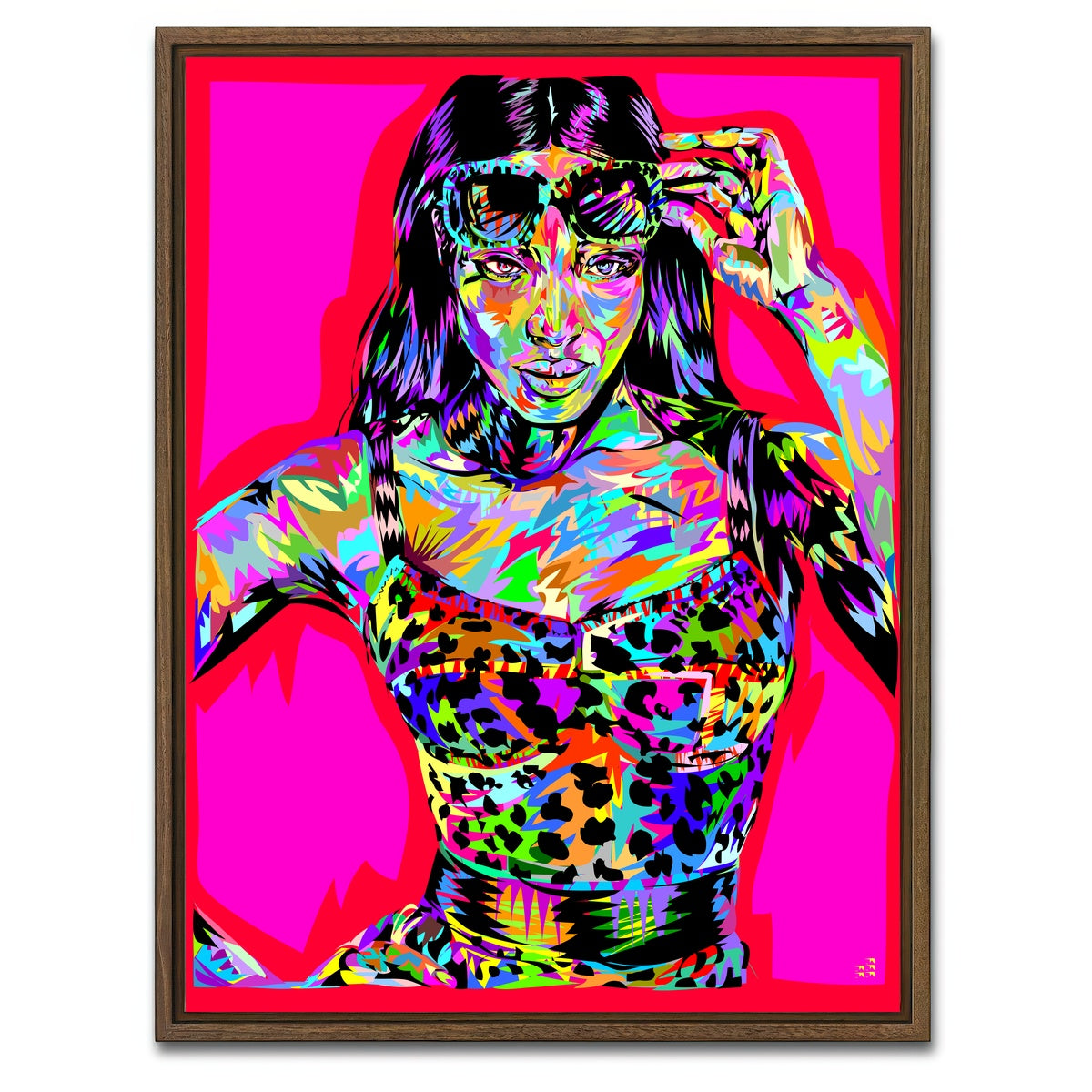 AUTO-MOCKUP WHITE | Cambell | 1 Piece | Walnut Framed Canvas | group=3x4