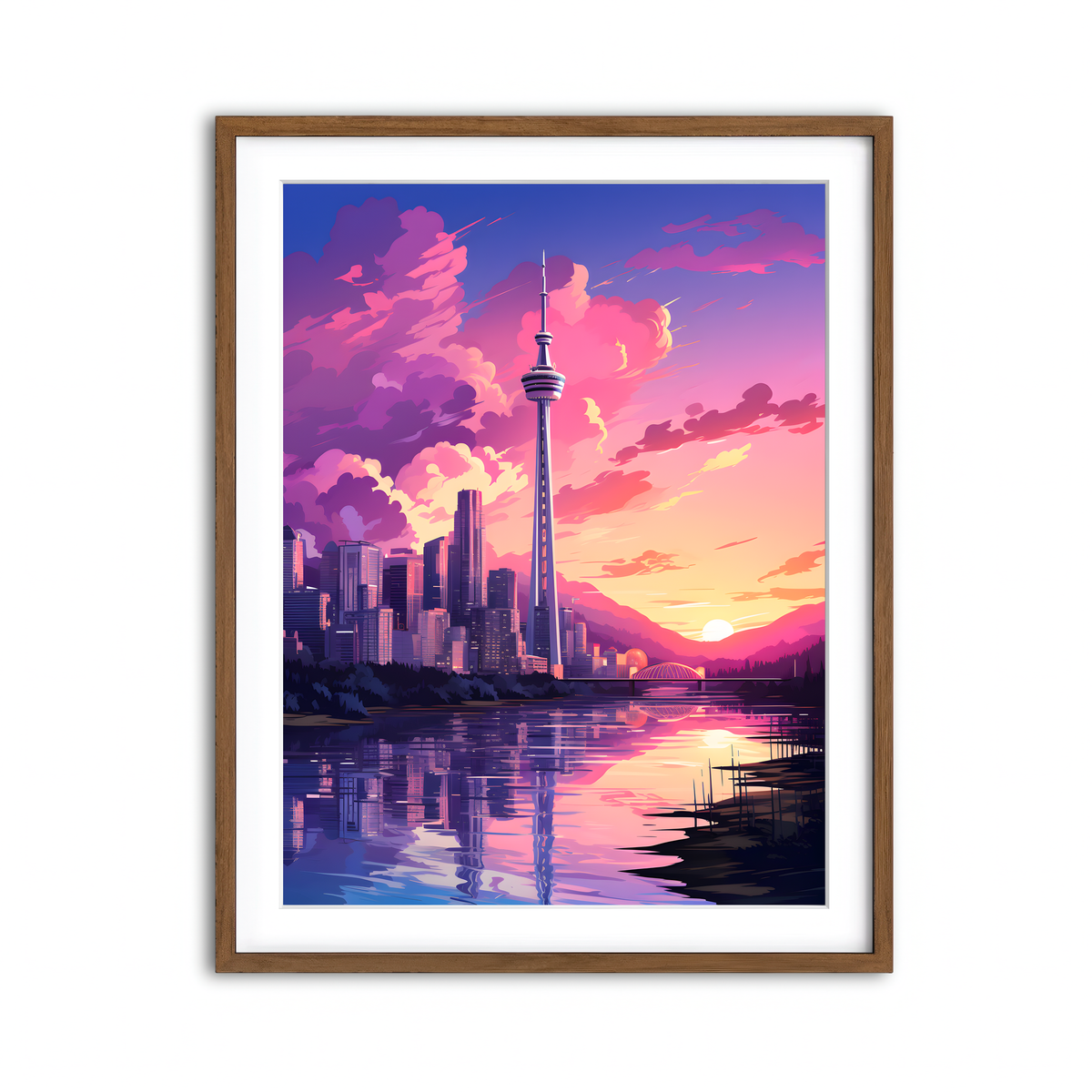 Framed Print 3x4 Walnut