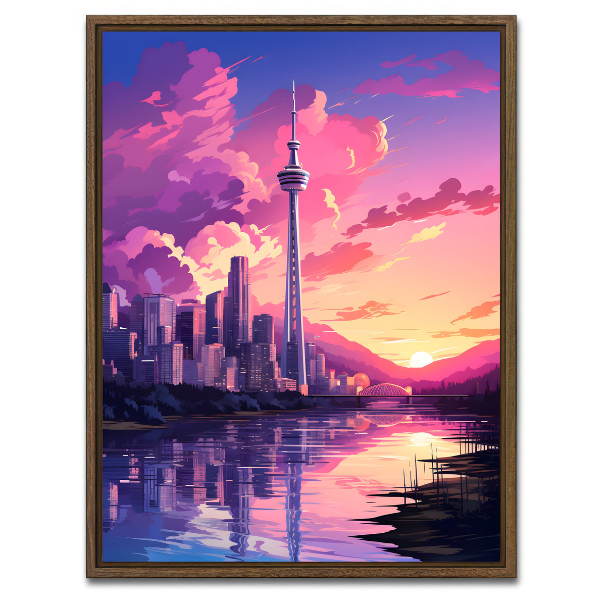 AUTO-MOCKUP WHITE | Canada - Vancouver | 1 Piece | Walnut Framed Canvas | group=3x4