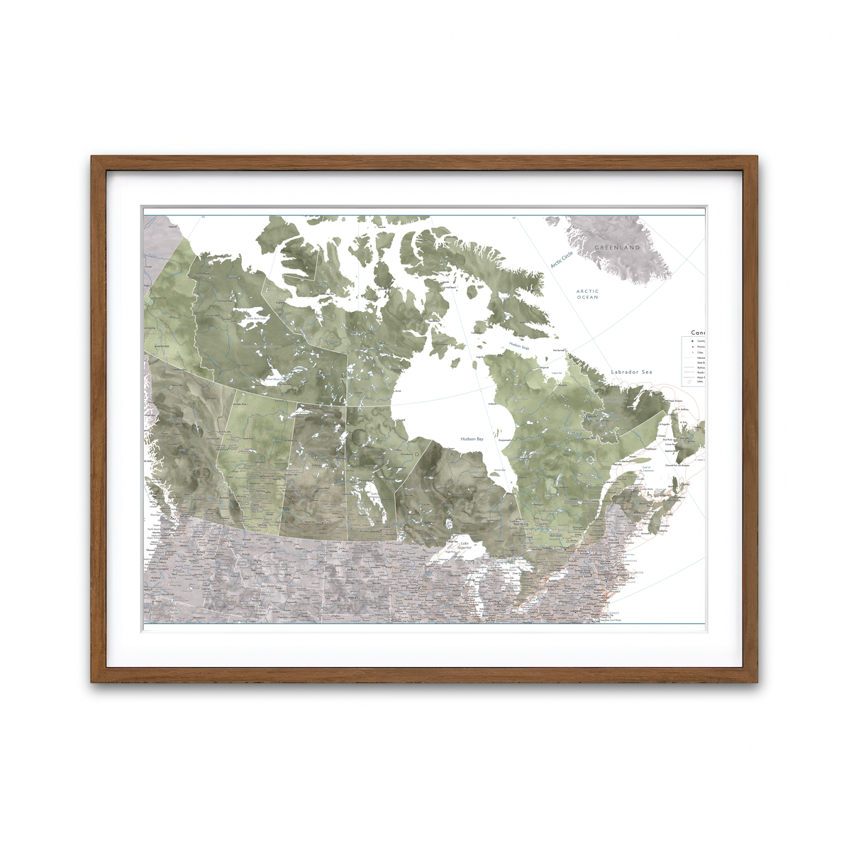 Framed Print 4x3 Walnut