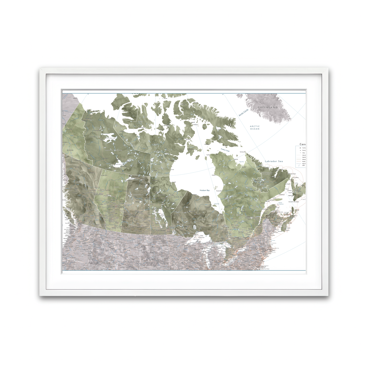 Framed Print 4x3 White