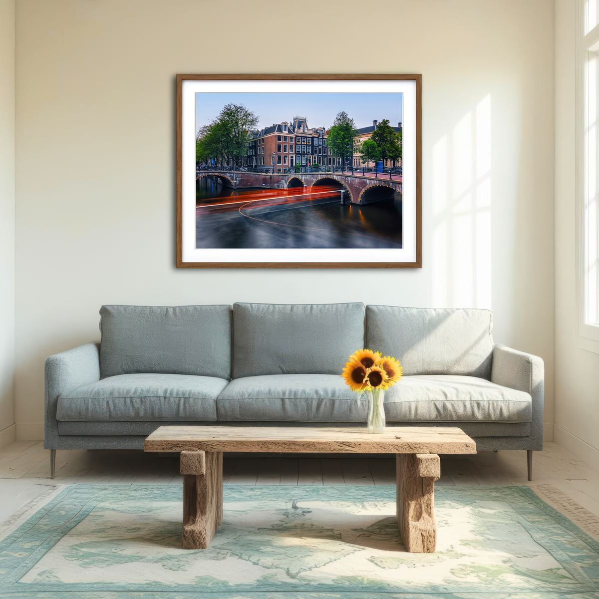 AUTO-MOCKUP ROOM | Canal In Amsterdam Wall Art
