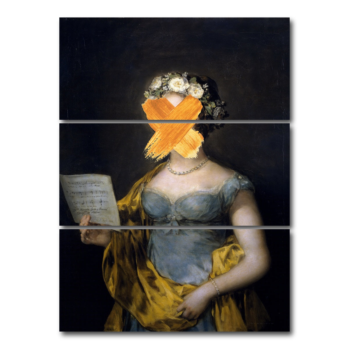 AUTO-MOCKUP WHITE | Cancel Society | 3 Piece | Gallery Wrap Canvas | group=8x18_stacked