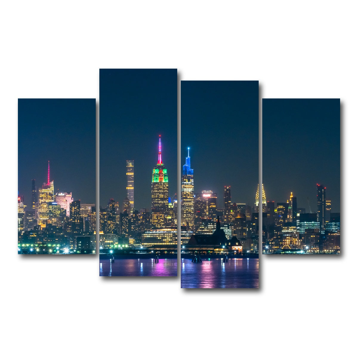AUTO-MOCKUP WHITE | Candy City | 4 Piece | Gallery Wrap Canvas | group=4_short