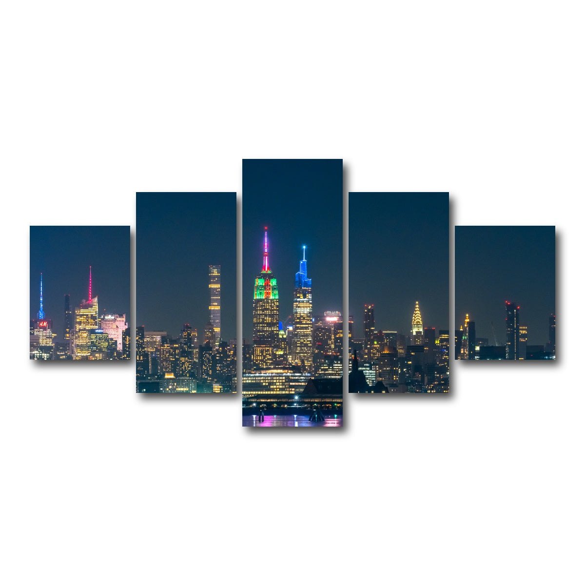 AUTO-MOCKUP WHITE | Candy City | 5 Piece | Gallery Wrap Canvas | group=5_short