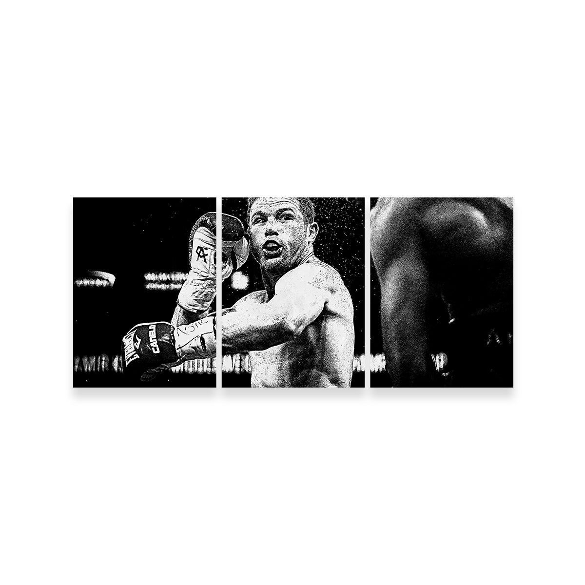 Canelo Alvarez Grayscale Wall Art