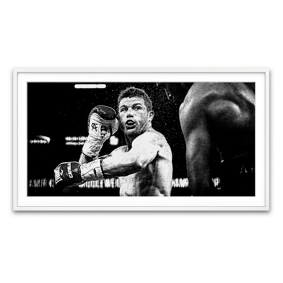 Framed Print 2x1 White