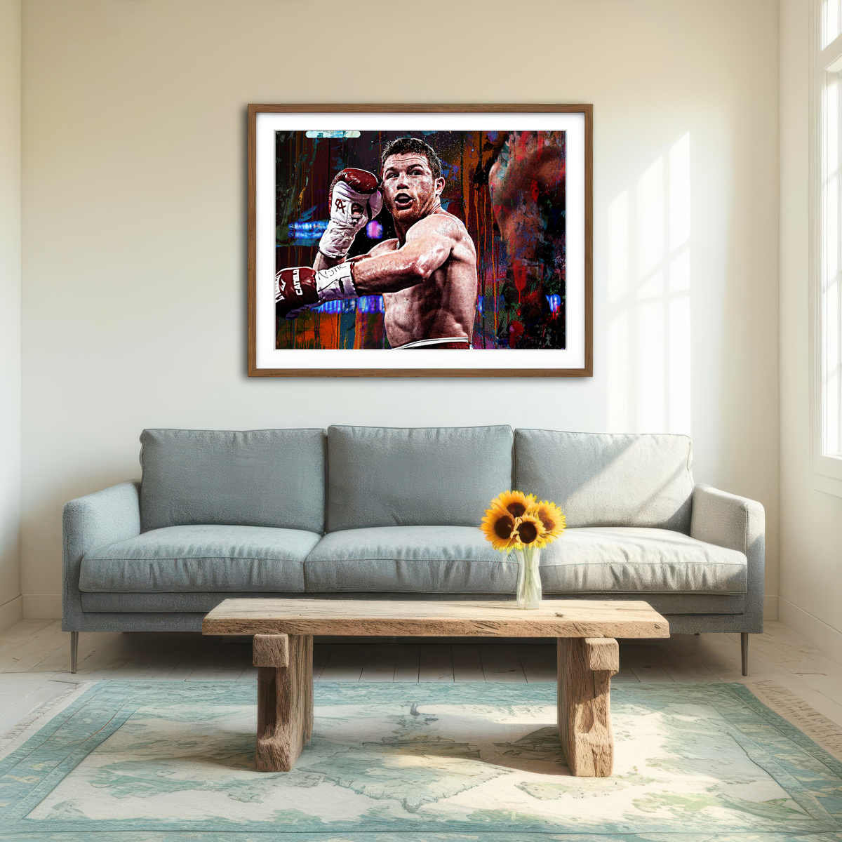 AUTO-MOCKUP ROOM | Canelo Alvarez Wall Art