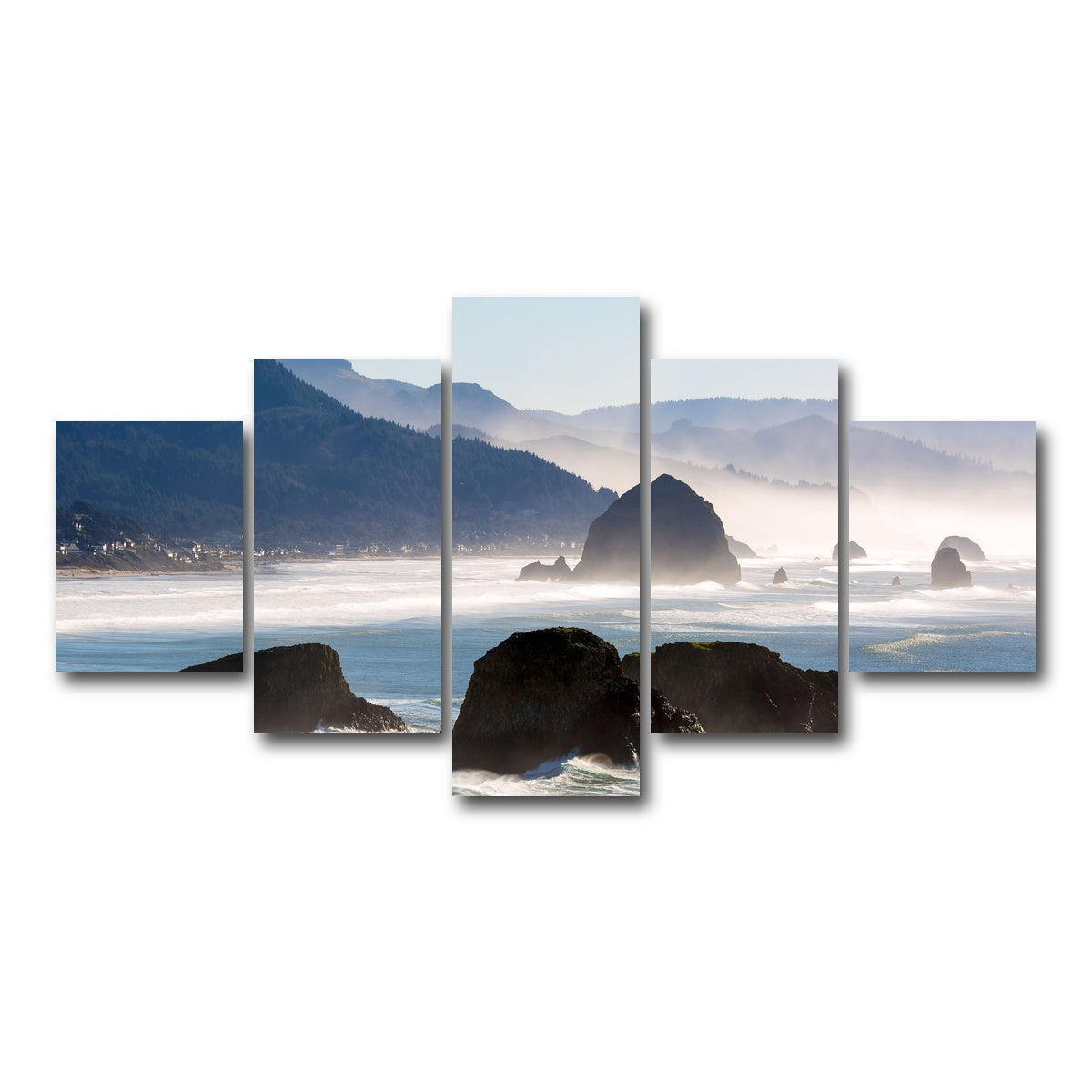 AUTO-MOCKUP WHITE | Cannon Beach | 5 Piece | Gallery Wrap Canvas | group=5_short